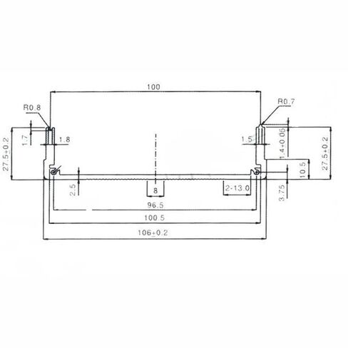 150x105x55mm Aluminum Enclosure PCB Shell Cooling Box Case Split Type in Kuwait