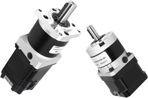 DC 24V 42mm Nema 17 Precision Planetary Gear Box Reducer Electronic Starter Stepper Geared Stepping Motors with Gearbox(Reduction Ratio 25,Driver-UM244(Pulse)) in Kuwait