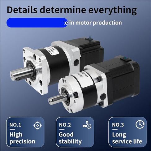 DC 24V 42mm Nema 17 Precision Planetary Gear Box Reducer Electronic Starter Stepper Geared Stepping Motors with Gearbox(Reduction Ratio 25,Driver-UM244(Pulse)) in Kuwait