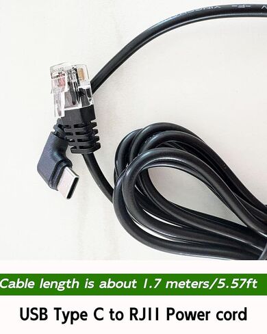 5.57ft RJ11 to USB-C Power Cord Compatible with Uniden Radar Detectors, Compatible with R8w, R8, R7, R4w, R4, R3, DFR9, DFR8, DFR7,Replacement for Uniden Power Cord in Kuwait