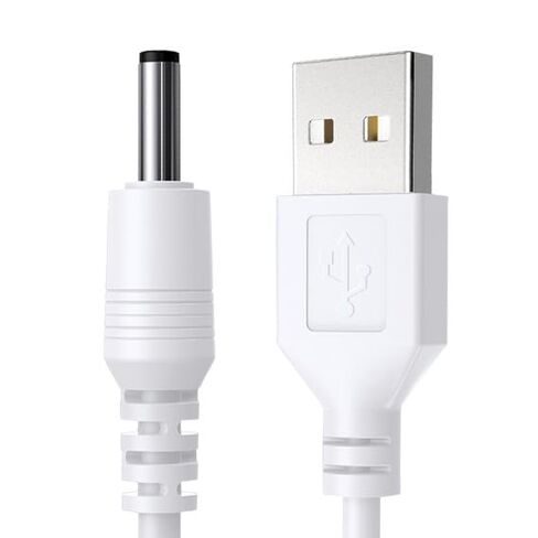 5FT USB to DC Power Cable, 3.5 x 1.35mm DC Replacement Charging Cord for Digital Alarm Clock, Kids Ok to Wake Clock, White Noise Sound Machine, Mini Fan, Electric Toothbrush, LED Light in Kuwait