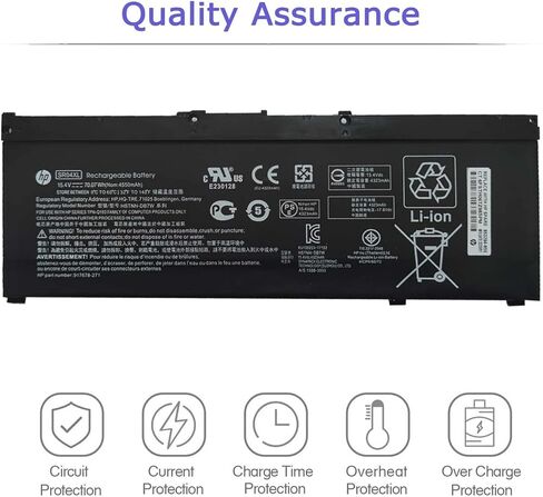 HP SR04XL L08855-855 Battery for HP Omen 15-CE0XX 15-DC0XX Series 15-CE009LA 15-CE015DX 15-DC0003LA 15-DC0051NR Pavilion 15-CB0XX 15-CX0XX 15-CB041NR 15-CX0056WM l08855-855 917678-1B1 917724-855 in Kuwait