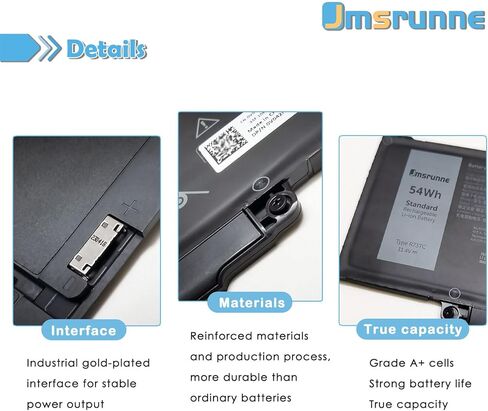 استبدال بطارية الكمبيوتر المحمول 54Wh R73TC لـ Dell Latitude 3340 3440 3450 3540 3550 5340 5350 5440 5450 5540 5550 7455 Precision 3580 3590 3480 3490 P181G P182G Series V042N 0V042N 11.4 فولت in Kuwait