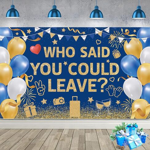 Blue Gold Congratulations We are So Proud of You Backdrop Banner Photography Background Hanging Party Supplies for Graduation Party Decorations Class of 2026 72.8 * 43.3in in Kuwait