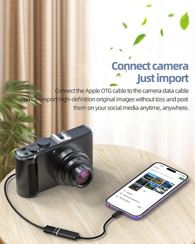 محول Lightning USB لجهاز iPhone 14 13 OTG 3.0 كابل نقل بيانات الكاميرا مقبس توصيل USB-A لوحة مفاتيح USB عصا قارئ بطاقة موصل الكمبيوتر المحمول متعدد المنافذ كابل نقل L-USB in Kuwait