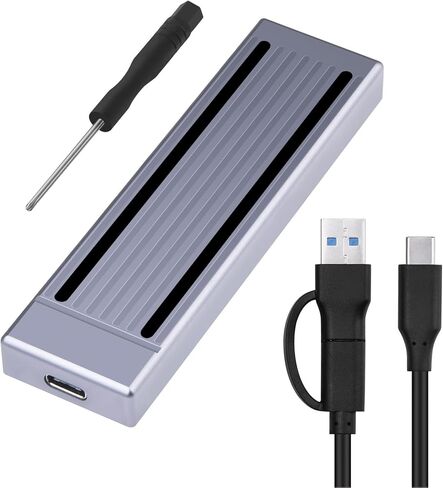 حاوية SSD من النوع C M.2 NVMe PCIe NGFF USB3.1 Gen2 10 جيجابت في الثانية، حاوية SSD محمولة مع RGB s، متوافقة مع 2230 2242 2260 2280 للكمبيوتر المحمول والتلفزيون in Kuwait