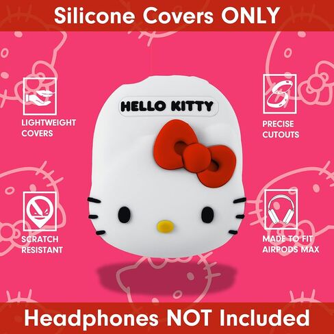 غطاء سماعات الرأس Sonix x Sanrio Airpods Max (سيليكون Hello Kitty) + غطاء عصابة رأس لـ AirPods Max (Hello Kitty White - أذن قطة من السيليكون) in Kuwait