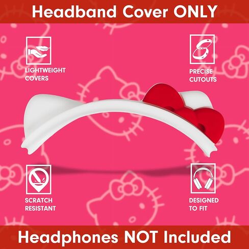 غطاء سماعات الرأس Sonix x Sanrio Airpods Max (سيليكون Hello Kitty) + غطاء عصابة رأس لـ AirPods Max (Hello Kitty White - أذن قطة من السيليكون) in Kuwait