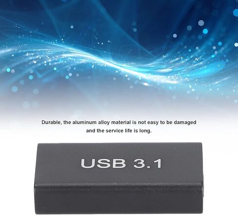 Cuifati USB C Female to USB 3.1 Female Adapter 10Gbps Data Transfer 3.1 Cable Converter or Extender Plug and Play with Straight Head Design for Laptop PC Monitor Smartphone in Kuwait
