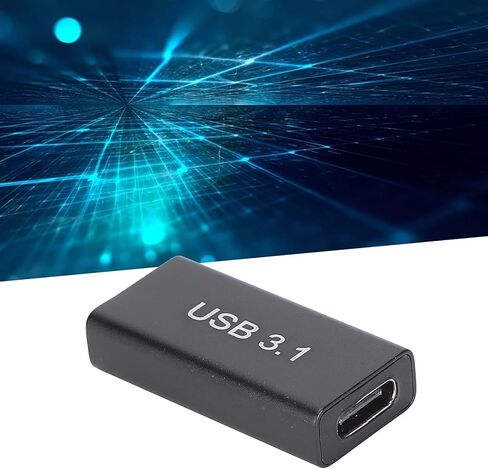 Cuifati USB C Female to USB 3.1 Female Adapter 10Gbps Data Transfer 3.1 Cable Converter or Extender Plug and Play with Straight Head Design for Laptop PC Monitor Smartphone in Kuwait
