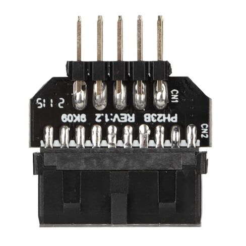 محول فاصل اللوحة الأم USB USB 2.0 9P إلى 3.0 19P، ناقل حركة 480 ميجابت في الثانية، قابس أنثى بلاستيكي أسود لتوسيع شريط إضاءة مروحة المضيف in Kuwait