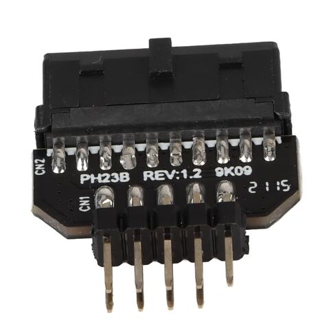 محول فاصل اللوحة الأم USB USB 2.0 9P إلى 3.0 19P، ناقل حركة 480 ميجابت في الثانية، قابس أنثى بلاستيكي أسود لتوسيع شريط إضاءة مروحة المضيف in Kuwait
