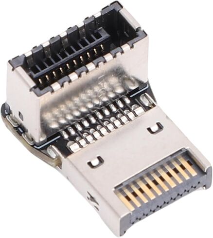 USB 3.2 20Gbps Type E 90-Degree Right Angle Adapter, USB 3.1 10Gbps Motherboard Header Connector with Multilayer PCB for Smooth Signal Transfer & Cable Management (PH76EE-B) in Saudi Arabia