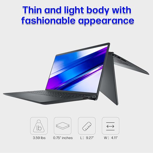 كمبيوتر محمول Dell 15 بشاشة تعمل باللمس للأعمال، 16 جيجابايت DDR4، 512 جيجابايت SSD AMD Ryzen 7 7730U (8 نواة)، شاشة FHD مقاس 15.6 بوصة، بلوتوث 5، كاميرا ويب عالية الدقة، Windows 11 (متجدد) in Kuwait