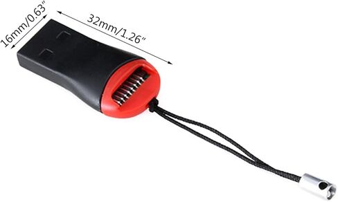 محول قارئ بطاقة الذاكرة المحمولة USB2.0 قارئ بطاقة TF مع الحبل in Kuwait