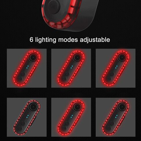 كاميرا Luocute Bike مع ضوء خلفي، كاميرا رؤية خلفية 1080P 150 درجة زاوية واسعة IPX6 Water 6H تسجيل حلقة عمر البطارية، مع مراقبة تطبيق الهاتف الذكي في الوقت الحقيقي، لجبال الطريق in Kuwait