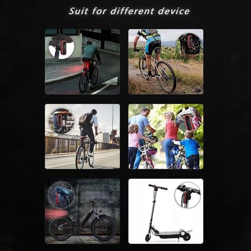 كاميرا Luocute Bike مع ضوء خلفي، كاميرا رؤية خلفية 1080P 150 درجة زاوية واسعة IPX6 Water 6H تسجيل حلقة عمر البطارية، مع مراقبة تطبيق الهاتف الذكي في الوقت الحقيقي، لجبال الطريق in Kuwait