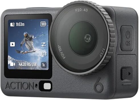 مجموعة DJI Osmo Action 6 Adventure Combo، 4K120 إطارًا في الثانية، مستشعر 1/1.1 بوصة، f/2-f/4، حزمة بطارية 4 ساعات مع غطاء سيليكون Deco Gear Action Kit + بطاقة ذاكرة Sandisk 128 جيجابايت + حزمة حماية معززة لمدة عام من CPS in Kuwait