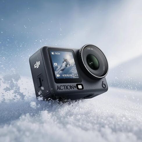 مجموعة DJI Osmo Action 6 Adventure Combo، 4K120 إطارًا في الثانية، مستشعر 1/1.1 بوصة، f/2-f/4، حزمة بطارية 4 ساعات مع غطاء سيليكون Deco Gear Action Kit + بطاقة ذاكرة Sandisk 128 جيجابايت + حزمة حماية معززة لمدة عام من CPS in Kuwait