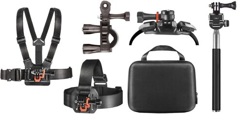 مجموعة DJI Osmo Action 6 Adventure Combo، 4K120 إطارًا في الثانية، مستشعر 1/1.1 بوصة، f/2-f/4، حزمة بطارية 4 ساعات مع غطاء سيليكون Deco Gear Action Kit + بطاقة ذاكرة Sandisk 128 جيجابايت + حزمة حماية معززة لمدة عام من CPS in Kuwait