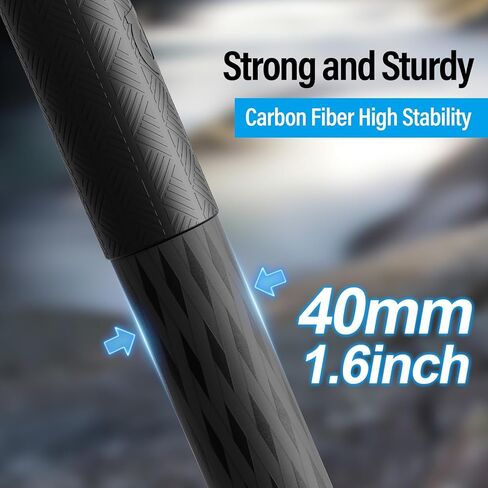 SIRUI SVT75 Lite Carbon Fiber Video Tripod, 8.3"-60.2" Height, 25kg/55.1lbs Load, 3-Buckle One-Step Adjustment, 75mm Half-Bowl, Removable Feet for DSLR Camcorder Cinematic Filming in Kuwait