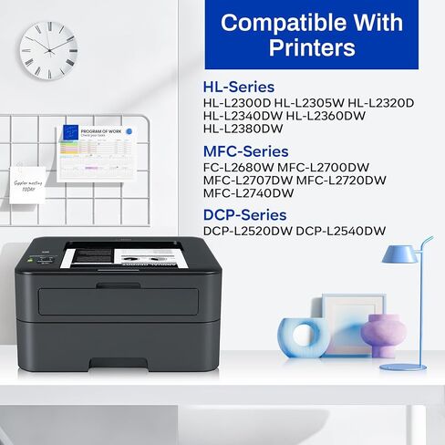 خرطوشة حبر بديلة TN-660 TN660 عالية الإنتاجية لطابعة Brother TN660 TN 660 DCP-L2540DW HL-L2320D HL-L2340DW MFC-L2700DW MFC-L2720DW MFC-L2740DW HL-L2380DW (عبوتان) in Kuwait