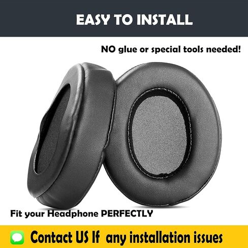 BPHS1-XF4 Earpads Cushion Replacement for Audio Technica BPHS1 BPHS1-XF4 Headsets BPHS1 Ear Pads Cushion/Covers with Protein Leather in Kuwait