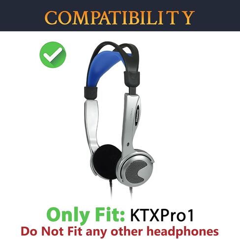 وسائد أذن بديلة من SOULWIT 6 قطع لسماعات Koss KTXPro1 (KTX PRO1) على الأذن، وسائد أذن إسفنجية ناعمة ومتينة مع إسفنج عالي الكثافة - أسود in Kuwait