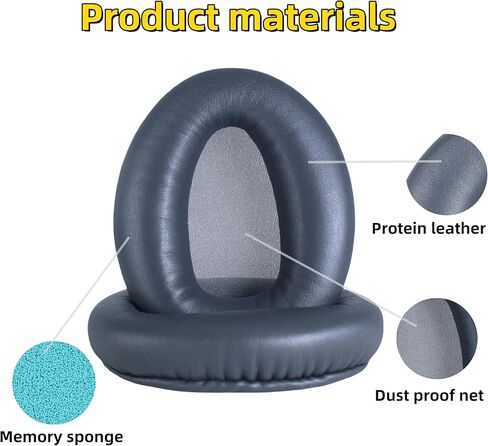Replacement Ear Pads Compatible with Sony WH-CH700N WH-CH710N WH-CH720N, Breathable Protein Leather Memory Foam Earcups, Comfortable Headphone Cushion Repair Parts (Titanium Color) in Kuwait