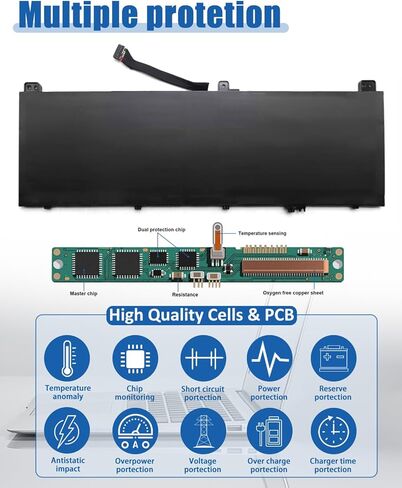 L22M4PA1 L22C4PA1 L22D4PA1 71Wh Battery Replacement for Lenovo Yoga 7 14ARP8 14IRL8 16IRL8 16ARP8 Yoga 7 2-in-1 14IML9 14AHP9 16IML9 16AHP9 Series 4623mAh 15.36V 4-Cell in Kuwait