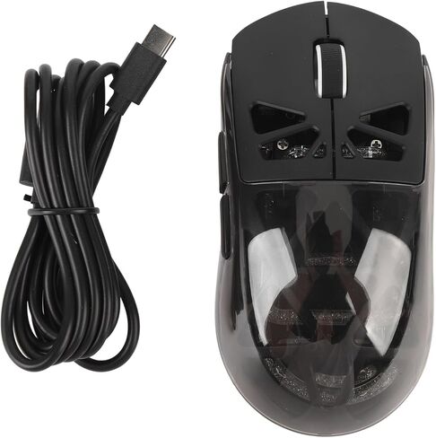 ماوس ألعاب Yoidesu، من النوع C RGB للألعاب خفيف الوزن للغاية 3 أوضاع قابلة لإعادة الشحن، فأرة ألعاب كمبيوتر مريحة للكمبيوتر in Kuwait