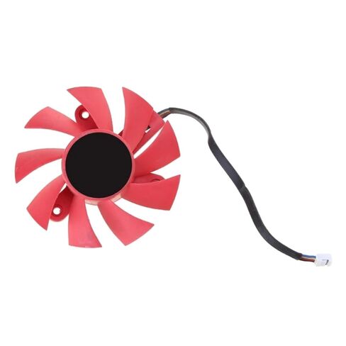 1 قطعة 75 مللي متر/2.95in الأحمر FD8015U12S VGA مروحة ل AMDRX570 580 المبرد بطاقة الرسومات مروحة التبريد 4Pin 12 فولت 0.5A in Kuwait