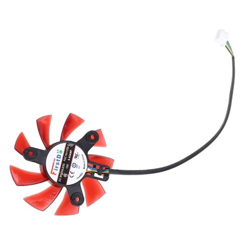 1 قطعة 75 مللي متر/2.95in الأحمر FD8015U12S VGA مروحة ل AMDRX570 580 المبرد بطاقة الرسومات مروحة التبريد 4Pin 12 فولت 0.5A in Kuwait