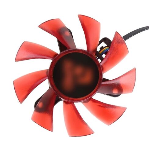 1 قطعة 75 مللي متر/2.95in الأحمر FD8015U12S VGA مروحة ل AMDRX570 580 المبرد بطاقة الرسومات مروحة التبريد 4Pin 12 فولت 0.5A in Kuwait