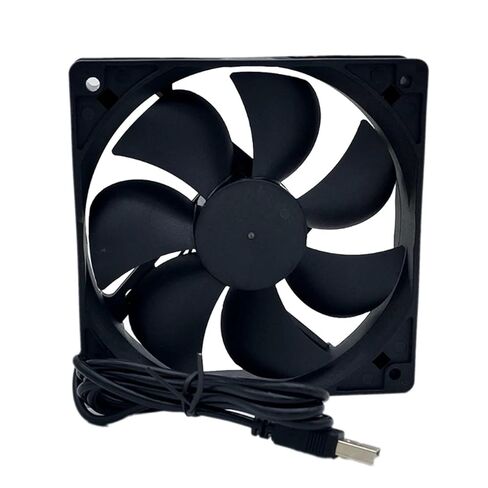 Spherical Bearing High Speed Fan Silent 12cm for 5 V 0.25A 2 Pin for Brushless Cooling Exhaust Fan 2200RPM for CPU in Kuwait