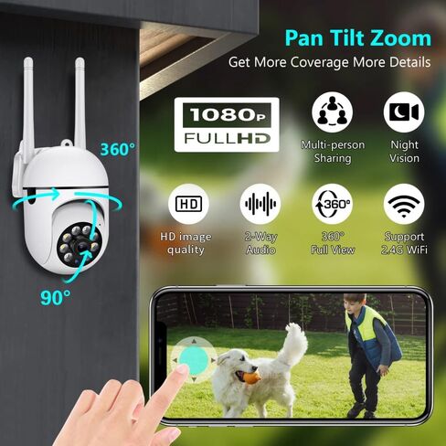 Light Bulb Security Camera，Wi-Fi Outdoor Surveillance Camera with Smart Detection, Colour Night Vision, Two-Way Audio in Kuwait