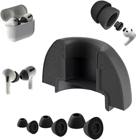 AirFoams Pro Ultimate V20.0 Memory Foam Lifetime Replacement Ear Tips for AirPods Pro 3 – Anti Slip, All Day Comfort, Stays Secure in Ear, Better Sound, Noise Cancelling (3 Pairs Included - S/M/L) in Kuwait