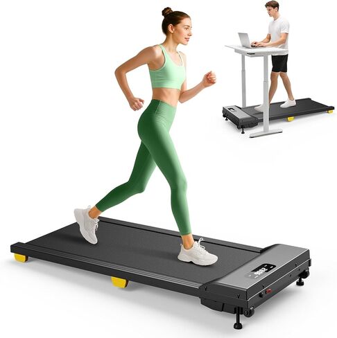 UREVO Walking Pad with Auto Incline, Max 9% 3 Stage Incline Under Desk Treadmill, 2.5HP Inclined Walking Treadmill for Home with Remote Control and LED Display in Saudi Arabia