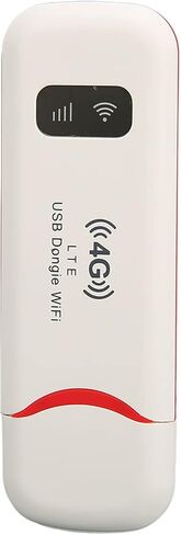راوتر واي فاي محمول 4G LTE | نقطة اتصال محمولة تعمل بمنفذ USB مع فتحة SIM لـ 10 أجهزة متصلة، إشارة ثابتة للسفر والمكتب والمنزل in Kuwait