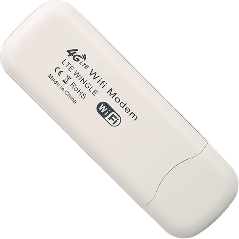 راوتر واي فاي محمول 4G LTE | نقطة اتصال محمولة تعمل بمنفذ USB مع فتحة SIM لـ 10 أجهزة متصلة، إشارة ثابتة للسفر والمكتب والمنزل in Kuwait