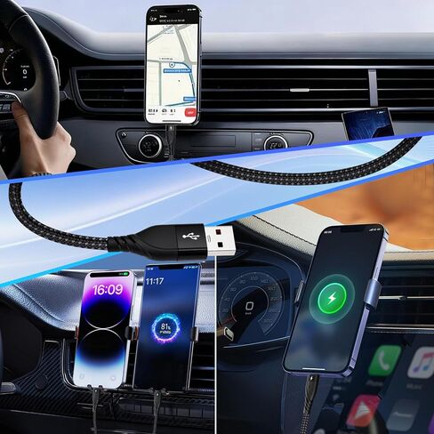 كابل شحن متعدد USB C بقوة 100 واط، USB A/C إلى USB C QC3.0 شحن سريع بطول 4 أقدام، سلك شاحن متعدد 3 في 2، مع 3 موصلات من النوع C متوافقة مع الهواتف المحمولة والأجهزة اللوحية والمزيد in Kuwait