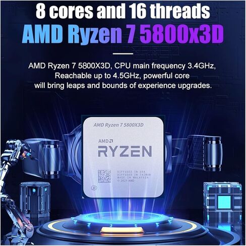 معالج وحدة المعالجة المركزية AR 7 5800X3D R7 3.4 جيجا هرتز 8 النواة 16 موضوع 7NM L3 = 96M 100-000000651 المقبس AM4 in Kuwait
