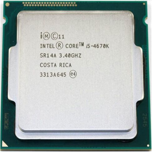 c I5-4670K I5 4670K 3.4 جيجا هرتز/6 ميجا بايت /4 كور/مقبس 1150/5 GT/S وحدة معالجة مركزية رباعية لسطح المكتب SR14A Dapat Bekerja in Kuwait