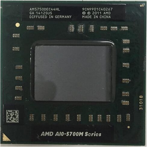 كمبيوتر محمول A10 Seri 5700M 5750M A10-5750m AM5750DEC44HL المقبس FS1 وحدة المعالجة المركزية 4M كاش 2.5G هرتز/معالج رباعي النواة GM45 PM45 in Kuwait