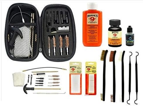 طقم تنظيف المسدس 27 قطعة من Range Warrior - متوافق مع Hellcat PRO - حصيرة تخطيطية (عرض متفجر)، Range Warrior Universal .22 9mm - .45 Kit & Tac Book Accessories Set in Kuwait