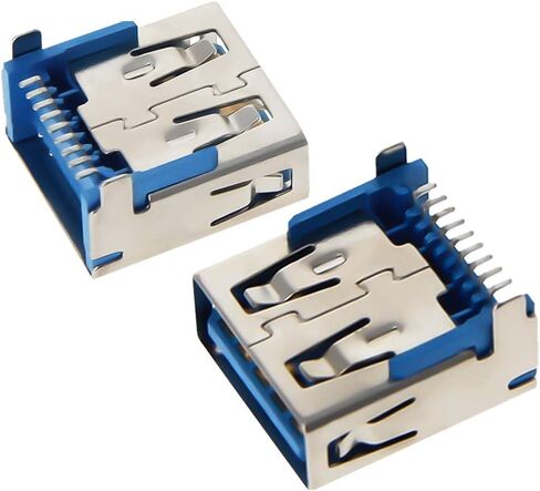 15 قطعة PCB USB موصل USB 3.0 نوع A أنثى جاك 9 دبوس عودة إدراج التصحيح لا حافة ، WuJuntool in Kuwait