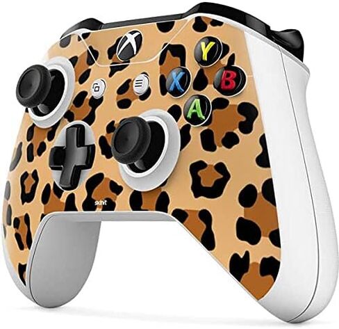 غلاف Skinit المخصص للألعاب متوافق مع وحدة تحكم Xbox One S - تصميم Leopard Spots المرخص رسميًا والمصمم في الأصل من Skinit in Kuwait