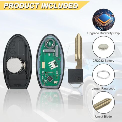 Vurkcy Key Fob Replacement for 2019-2023 Nissan Altima/ 20-23 Versa Sentra Car Keyless Entry Remote Control, KR5TXN4, 5 Buttons in Kuwait