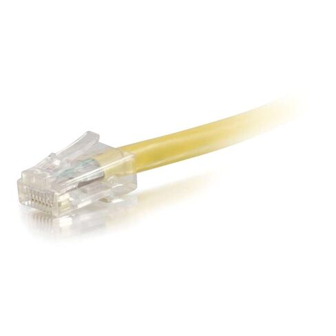 C2G 8ft Cat6 كبل تصحيح شبكة إيثرنت بدون تمهيد غير محمي (UTP) - أصفر - كابل التصحيح - RJ-45 (M) إلى RJ-45 (M) - 8 قدم - UTP - CAT 6 - أصفر in Kuwait