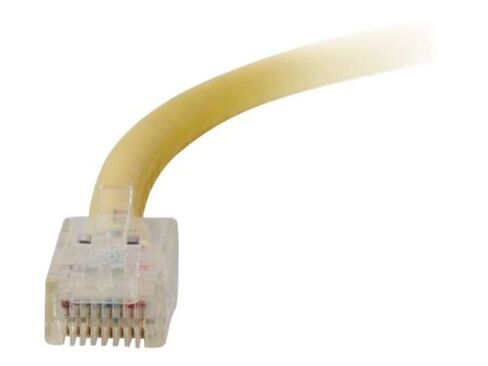 C2G 8ft Cat6 كبل تصحيح شبكة إيثرنت بدون تمهيد غير محمي (UTP) - أصفر - كابل التصحيح - RJ-45 (M) إلى RJ-45 (M) - 8 قدم - UTP - CAT 6 - أصفر in Kuwait